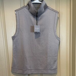 Men’s Hickey Freeman 1/4 Zip Vest, M, New with Tag